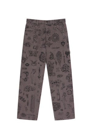 UE TATTOO FLASH DUCK PANTS - CHARCOAL (BEPFW25PA23)