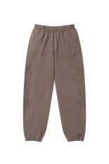 HWC EMBROIDERED PIGMENT DYED SWEAT PANTS - BROWN (BEPFW25PA26)
