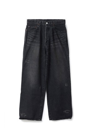 BAGGY DENIM JEANS - BLACK (ST.1392)
