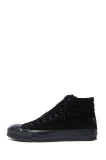 DWELLER TRAINER 2 HI COW LEATHER WITH GORE-TEX by SPINGLE / BLACK x BLACK (NN-F4753)