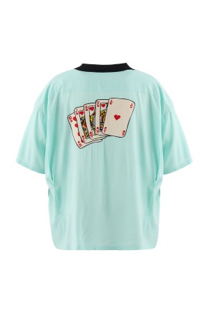 BOWLING SHIRT / TRUMP / SKY BLUE (SM-MK8-0000-037)