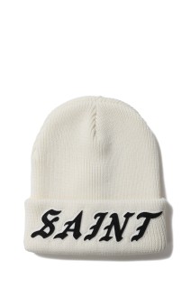 KNIT CAP / SAINT / WHITE (SM-MK8-0000-086)