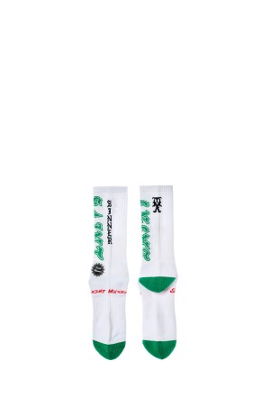 SOCKS / SAINT / WHITE+GREEN (SM-MK8-0000-108)