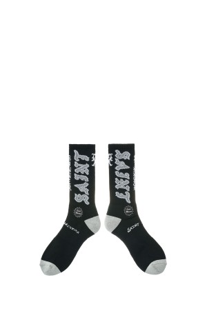 SOCKS / SAINT / BLACK+GRAY (SM-MK8-0000-109)