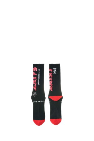 SOCKS / SAINT / BLACK+RED (SM-MK8-0000-110)