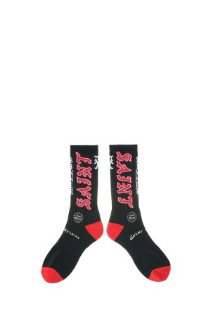 SOCKS / SAINT / BLACK+RED (SM-MK8-0000-110)