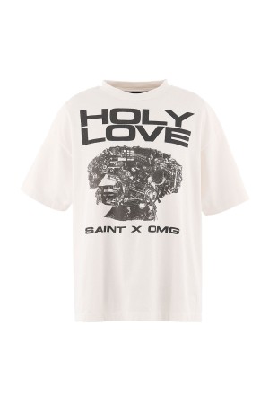 KK_SS T-SHIRT / HOLY LOVE / WHITE (SM-MK8-0000-C08)