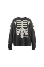 BH_LS T-SHIRT / BONE / BLACK (SM-MK8-0000-C30)