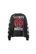 BH_LS T-SHIRT / SAINTY HUNTER / BLACK (SM-MK8-0000-C31)