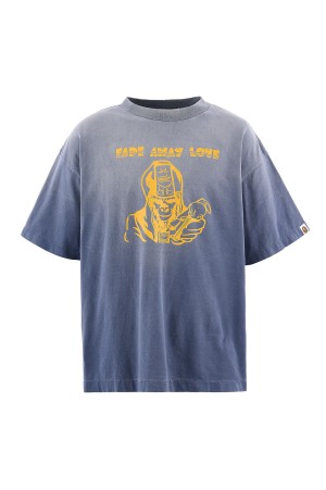BAPE_SS T-SHIRT / FADE AWAY LV / NAVY (SM-MK8-0000-C50)