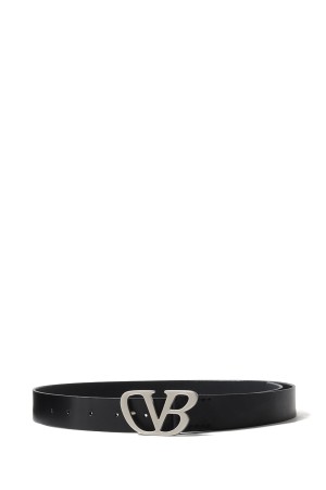 DB HOOK BUCKLE BELT - BLACK SILVER (26SS72BT33)