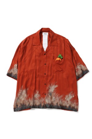MUD-HAND-PAINTED SHIRT - ORANGE (26SS44SH173)