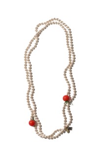 FOOD SAMPLE PEARL NECKLACE - TOMATO (26SS83AC43)