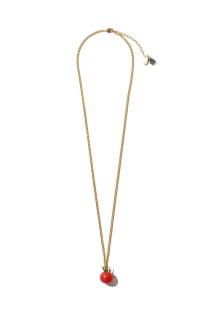 FOOD SAMPLE CHAIN NECKLACE - TOMATO GOLD (26SS83AC44)
