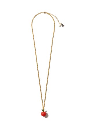 FOOD SAMPLE CHAIN NECKLACE - TOMATO GOLD (26SS83AC44)