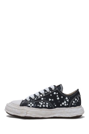 PETERSON23 / embellished canvas  Low -Top / BLACK (A16FW724)