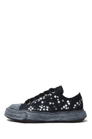 PETERSON23 / embellished canvas  Low -Top / BLACK/BLACK (A16FW724)