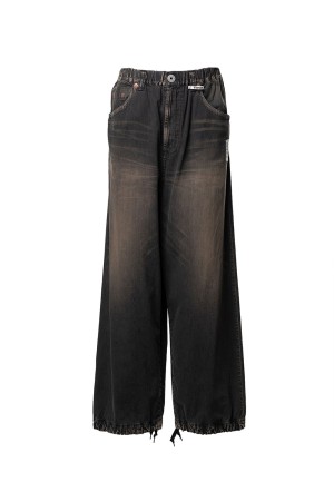 LIGHT WIDE JEANS / BLACK (J16PT123)