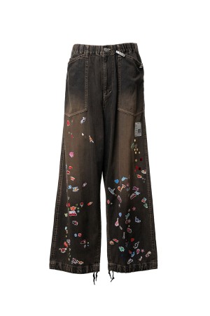 BAKER JEANS w STICKER / BLACK (J16PT124)