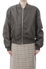 HIGH DENSITY SILK TWILL FLIGHT BLOUSON - DARK OLIVE (A26SB02AR)