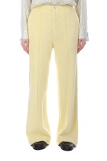 COTTON NYLON PILE PANTS - LIGHT YELLOW (A26SP04DP)