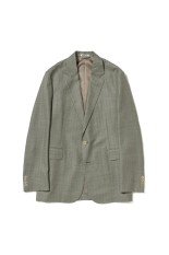 BLUEFACED WOOL JACKET - KHAKI GRAY STRIPE (A26SJ03BA)