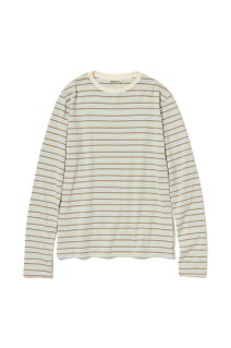 GRADIENT STRIPE JERSEY L/S TEE - FADE MINT STRIPE (A26SP03GJ)