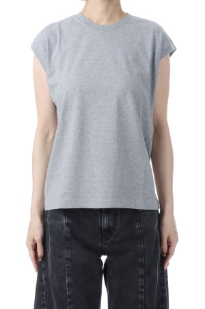 SEAMLESS CREW NECK SLEEVELESS - TOP GRAY (A00T06ST)