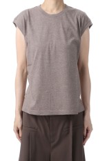 SEAMLESS CREW NECK SLEEVELESS - TOP BROWN (A00T06ST)