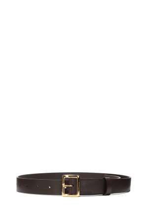 SQUARE BUCKLE BELT - BROWN (A00B07RP)
