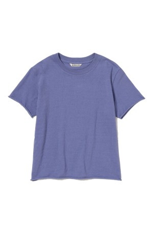 BRUSHED ORGANIC COTTON JERSEY TEE - LIGHT PURPLE (A26ST04PT)