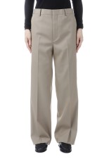 LIGHT WOOL MAX GABARDINE SLACKS - KHAKI BEIGE CHAMBRAY (A26SP08MG)