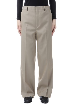 LIGHT WOOL MAX GABARDINE SLACKS - KHAKI BEIGE CHAMBRAY (A26SP08MG)