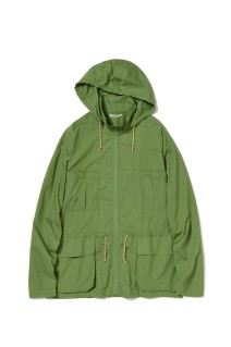 SUPER FINE COTTON LAWN HOODED BLOUSON - DUSTY GREEN (A26SB01CL)