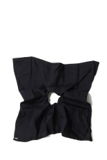 Silk Square Large Scrunchie-BLACK(hp0224)