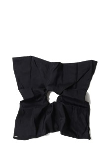 Silk Square Large Scrunchie-BLACK(hp0224)