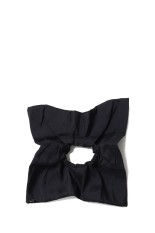 Silk Square Medium Scrunchie-BLACK(hp0324)