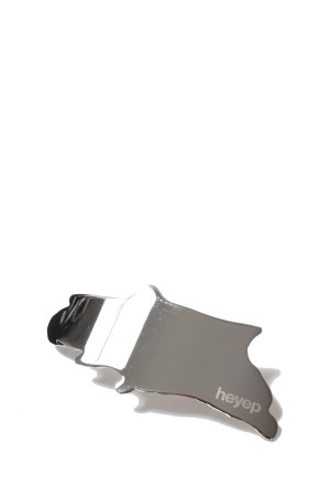 Melted Metal  Barrette -SILVER (hp08125)