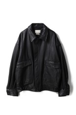 Leather Flight Jacket(YK25FW01017B)