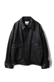 Leather Flight Jacket(YK25FW01017B)