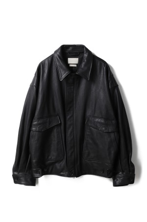 Leather Flight Jacket(YK25FW01017B)