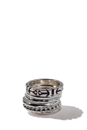 6 Stack Ring / Silver (XOR076)