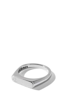 Signet Ring with Hair Line -Thin- / Silver (XOR120)