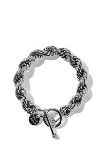 Twist Link Bracelet -10mm- / Silver (XOB062-19)
