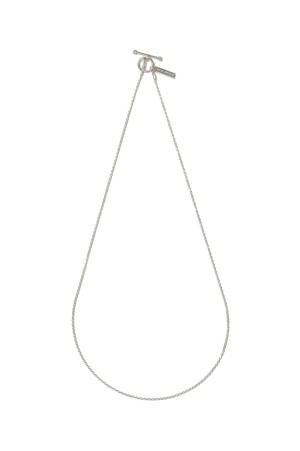 Tiny French Rope Link Necklace -50cm/Silver- (XON042-50)