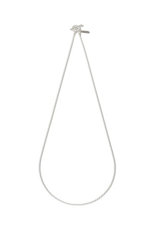 French Rope Link Necklace -60cm/Silver- (XON043-60)