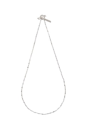 Brilliant Link Necklace -50cm/2mm/Silver- (XON058-50)