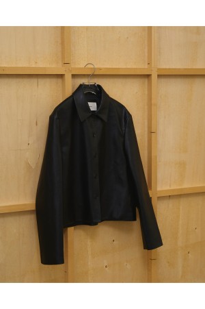 Leather Shirts Jacket - BLACK (12610101)