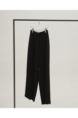 Tuck Wide Trousers - BLACK (12610714)