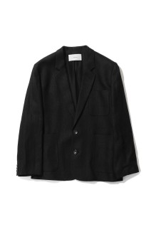 Boyfriend Linen Jacket - BLACK (12610107)